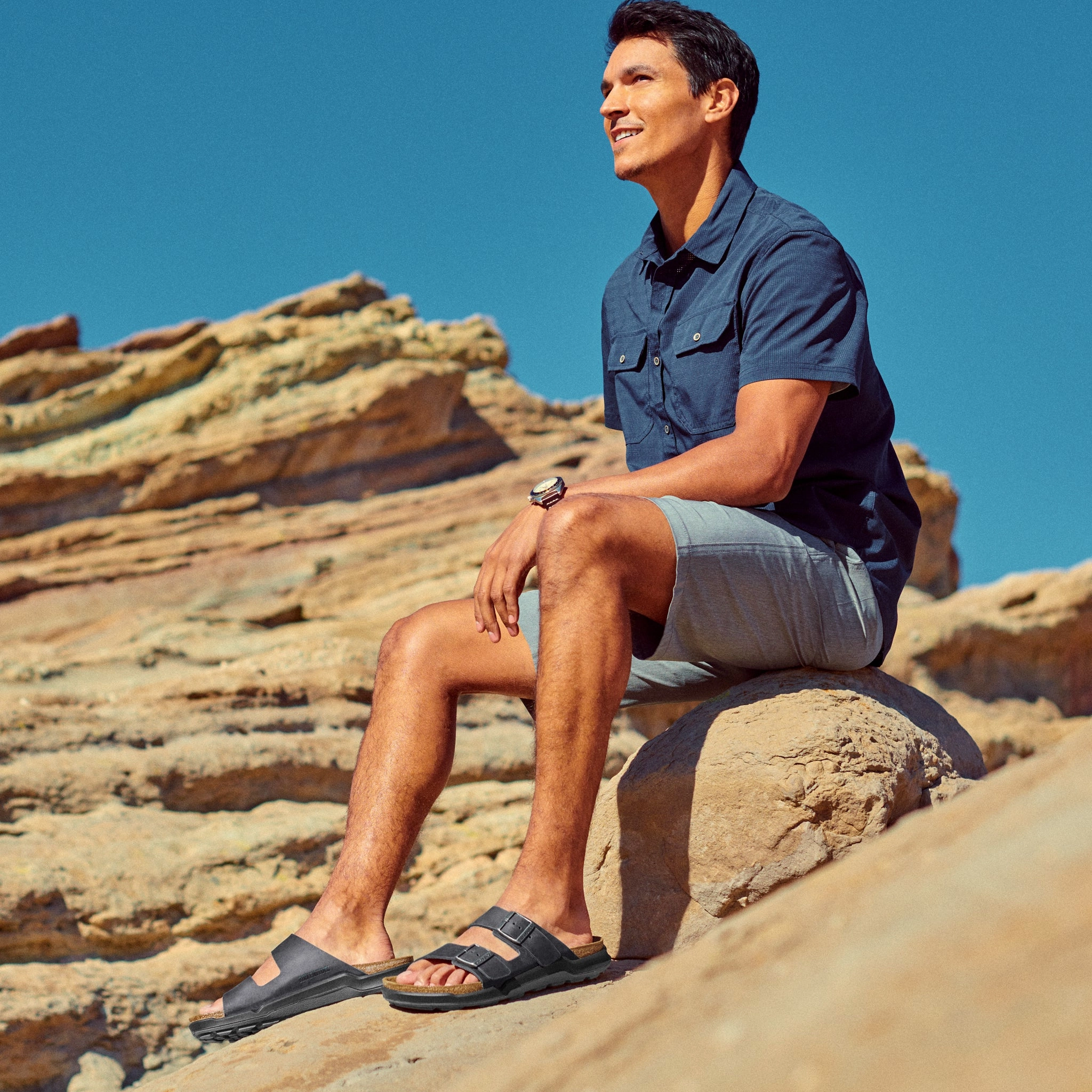 Ballet Flats ARIZONA RUGGED - BLACK - OIL LEATHER