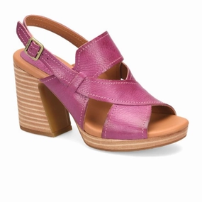 Kork-Ease Halley Heeled Sandal (Women) - Purple Market Walk Breathable Material