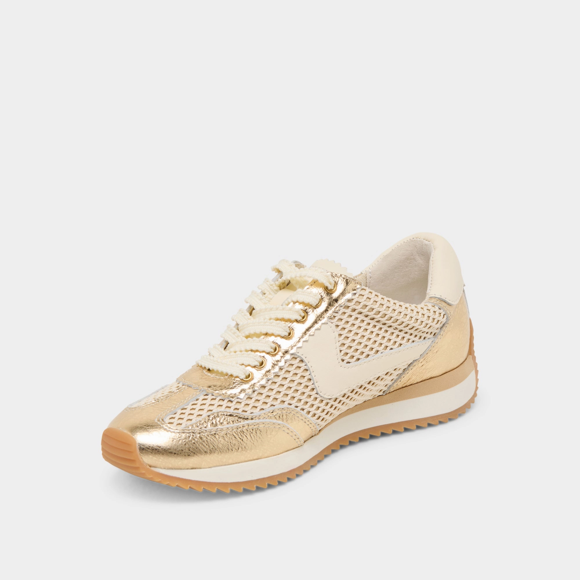 Single Strap B.NTCD MESH SNEAKERS GOLD WOVEN MESH