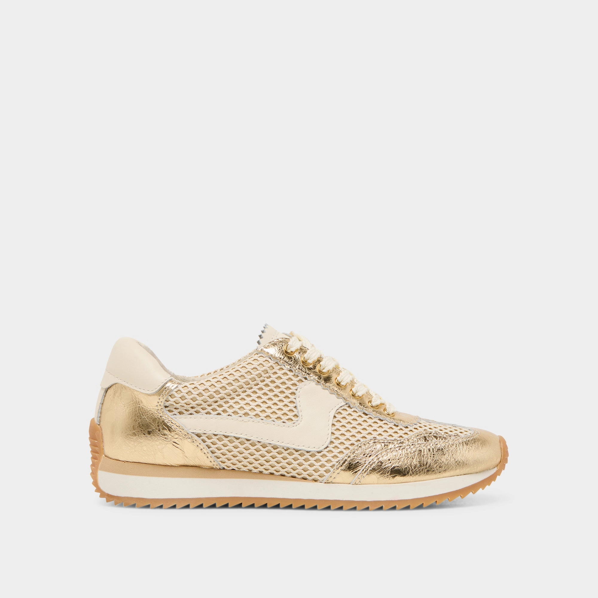 All weather B.NTCD MESH SNEAKERS GOLD WOVEN MESH
