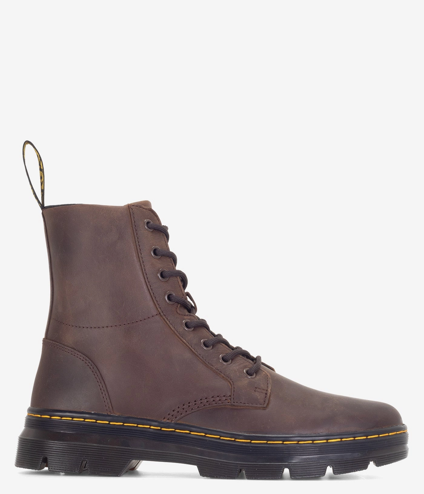 Dr. Martens Combs Crazy Horse Leather Boot Trend-setting Footbed Contouring