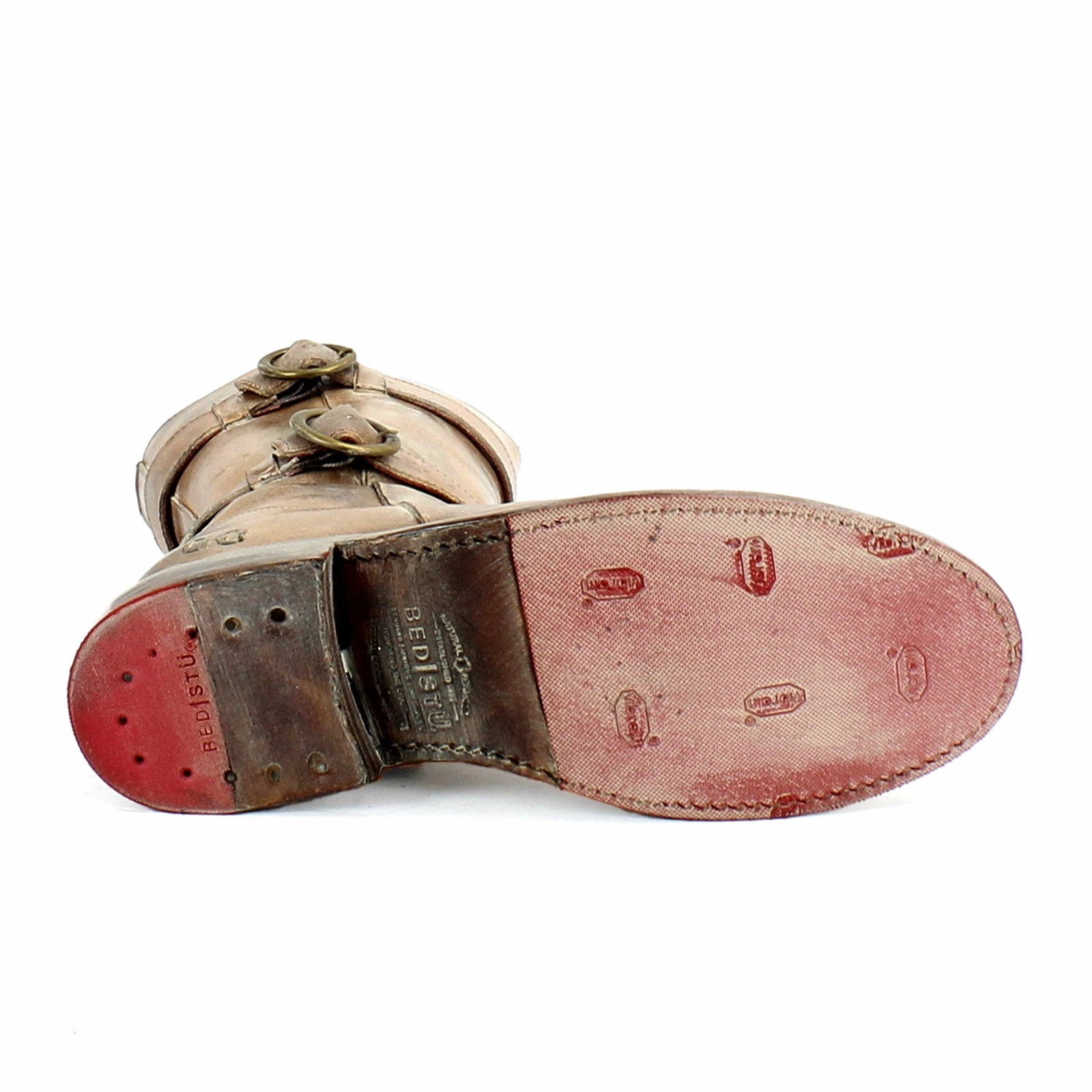 Torsion Stability System Padded Interior Cold Climate Bed Stu Turn Tall Boot (Women) - Tan Rustic White