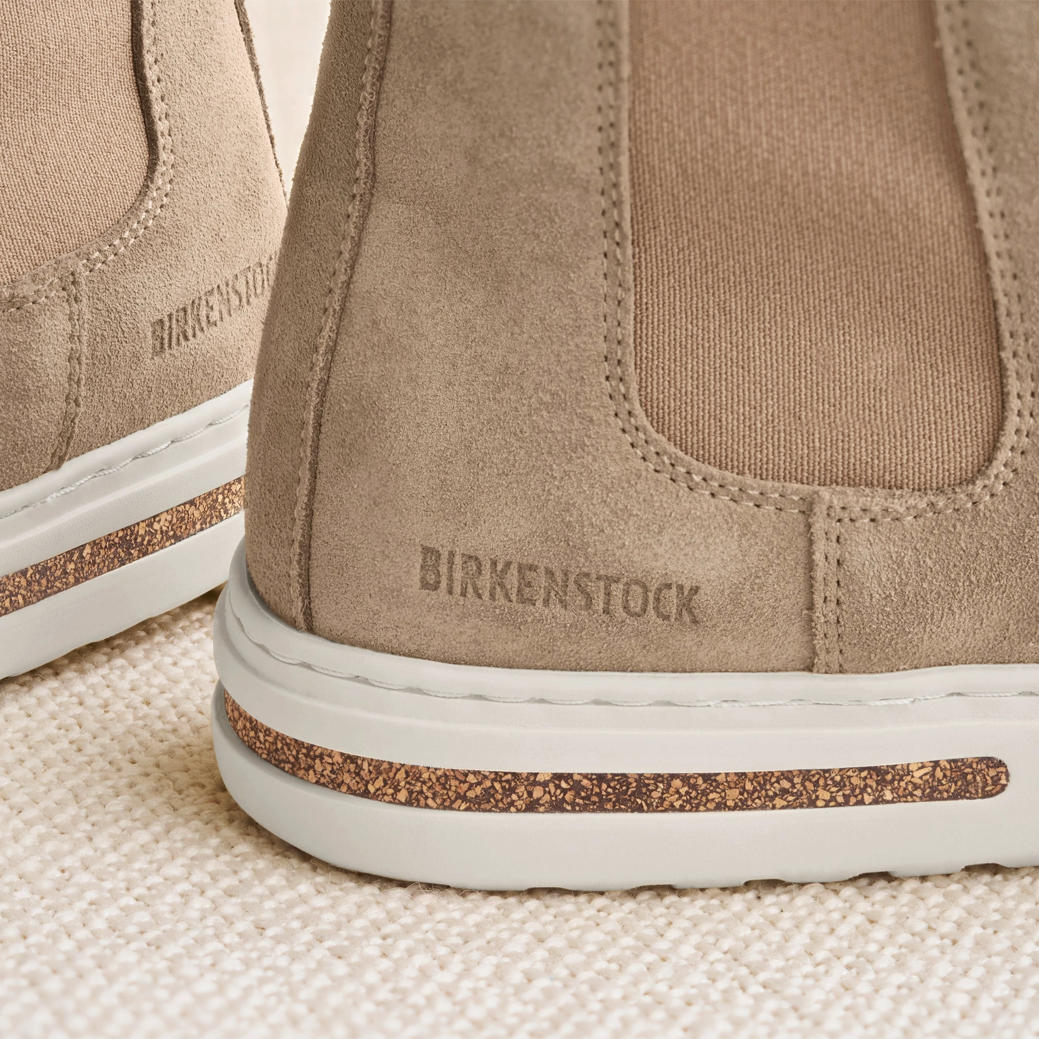 Silent Step Breathable Design BEND CHELSEA - TAUPE - SUEDE