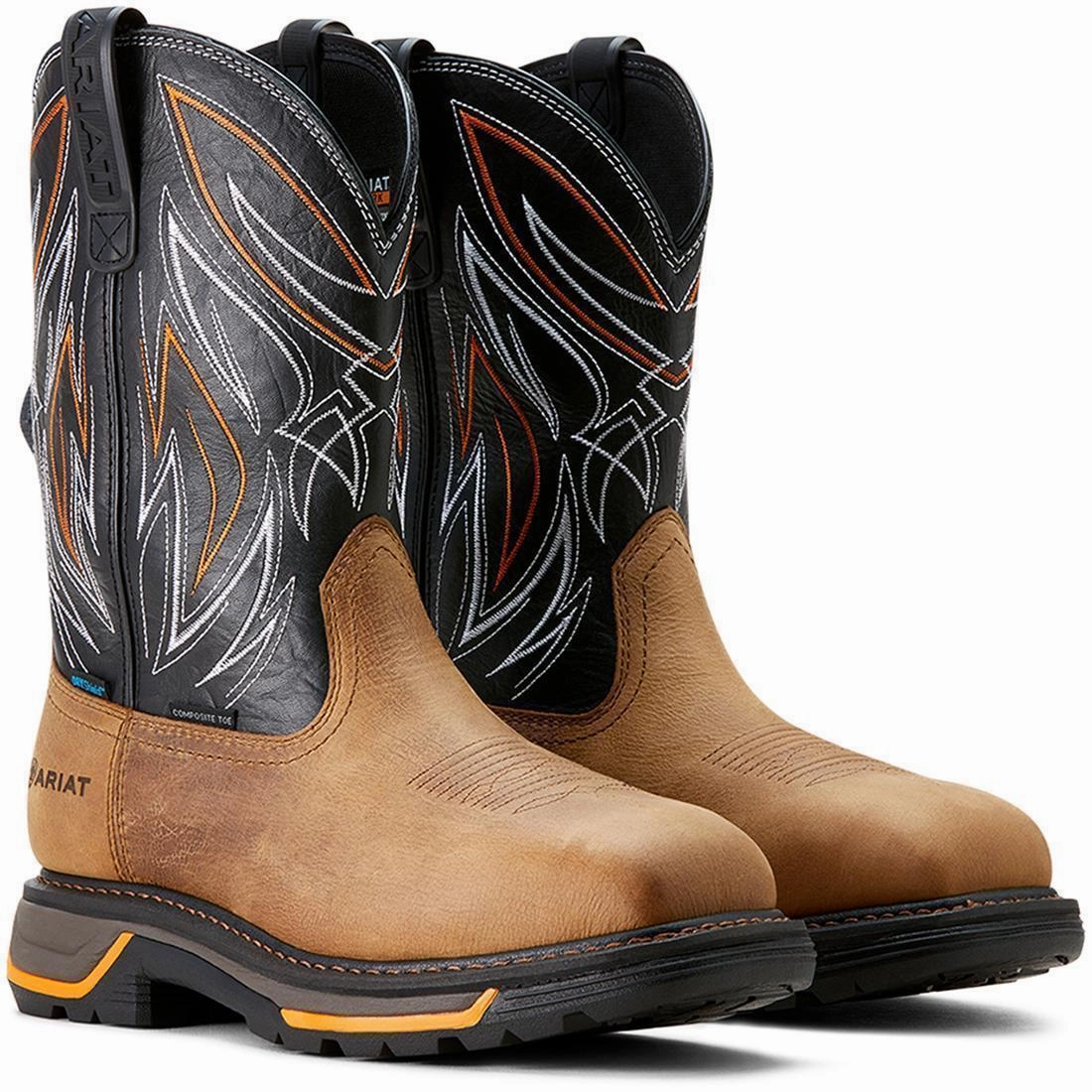 Big Rig BOA Composite-Toe Waterproof Work Boot Natural Tan mobility - facilitation - level Anti Static Sole