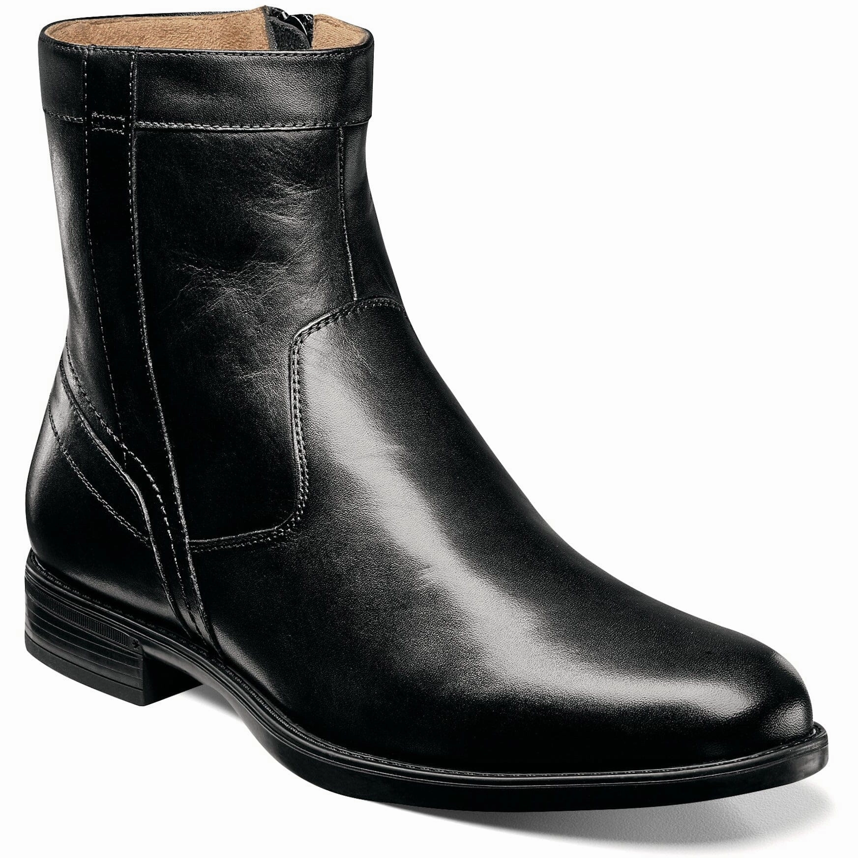 Noise free FLORSHEIM MIDTOWN PLAIN TOE ZIPPER BOOT MEDIUM AND WIDE