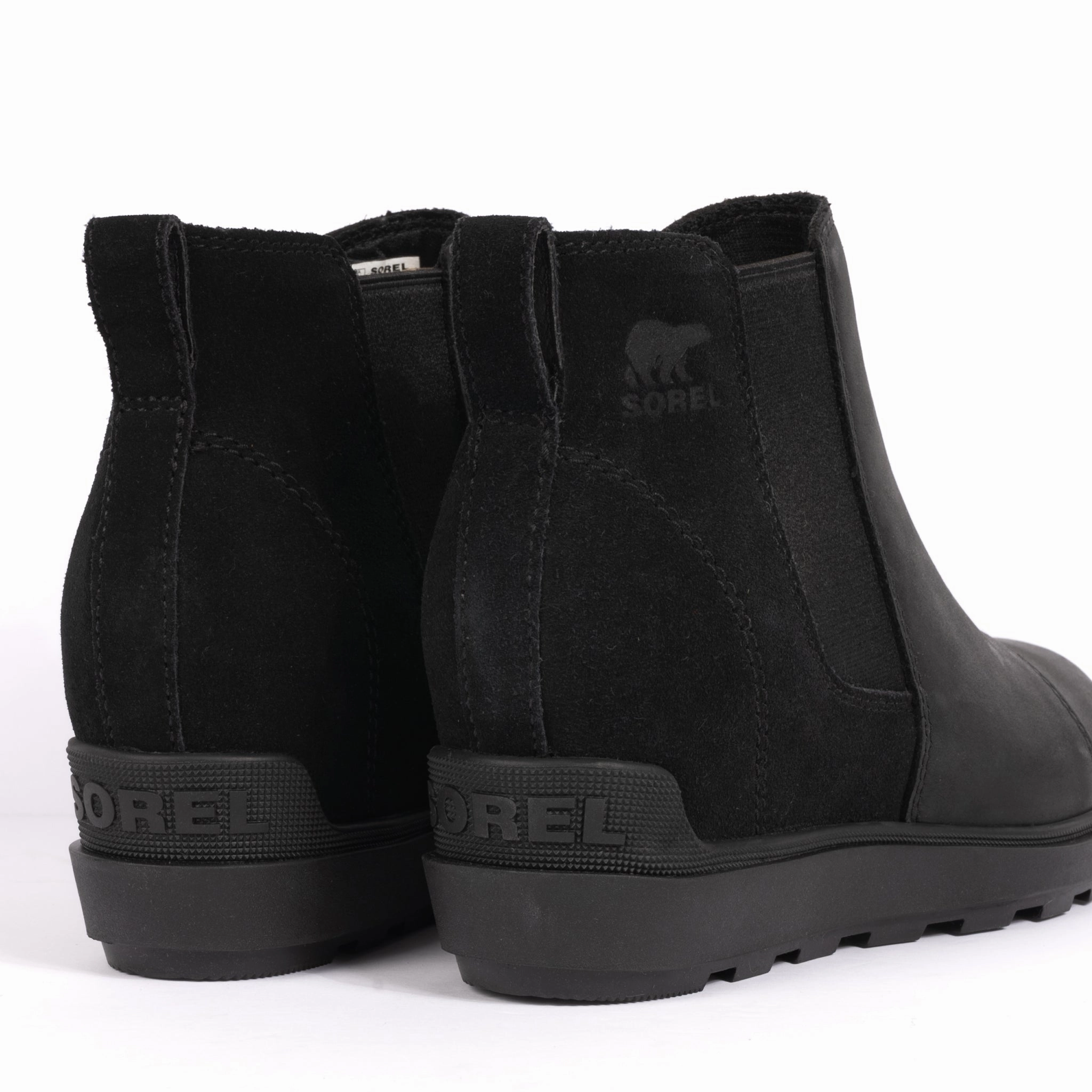 EVIE II CHELSEA - BLACK - LEATHER/SUEDE Microfiber Lining