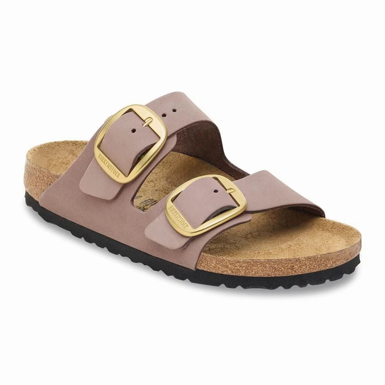Birkenstock Arizona Big Buckle Slide Sandal (Women) - Faded Purple Nubuck Vegan Leather Option