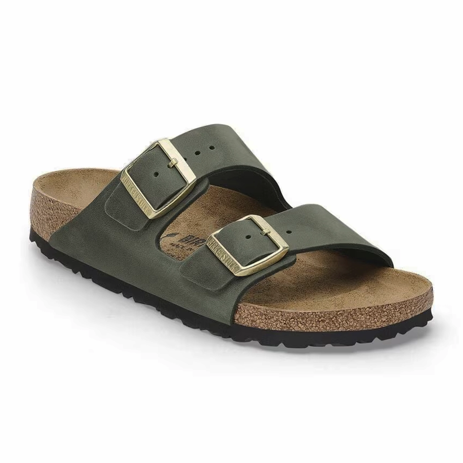 Birkenstock Arizona Narrow Slide Sandal (Women) - Thyme Oiled Leather Urban Look Universal Look