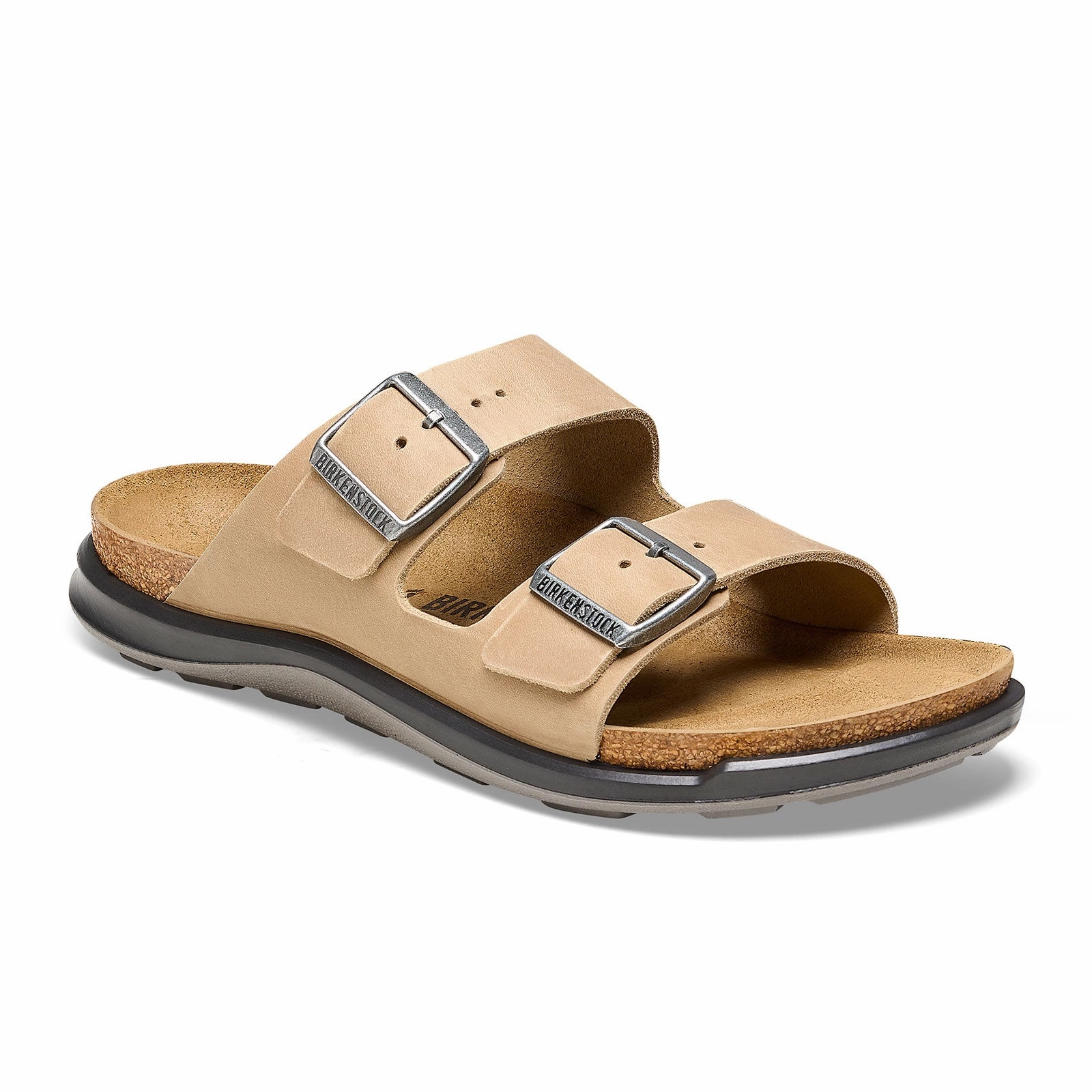Birkenstock Arizona Rugged Slide Sandal (Women) - Tobacco Oiled Leather Simple Glam