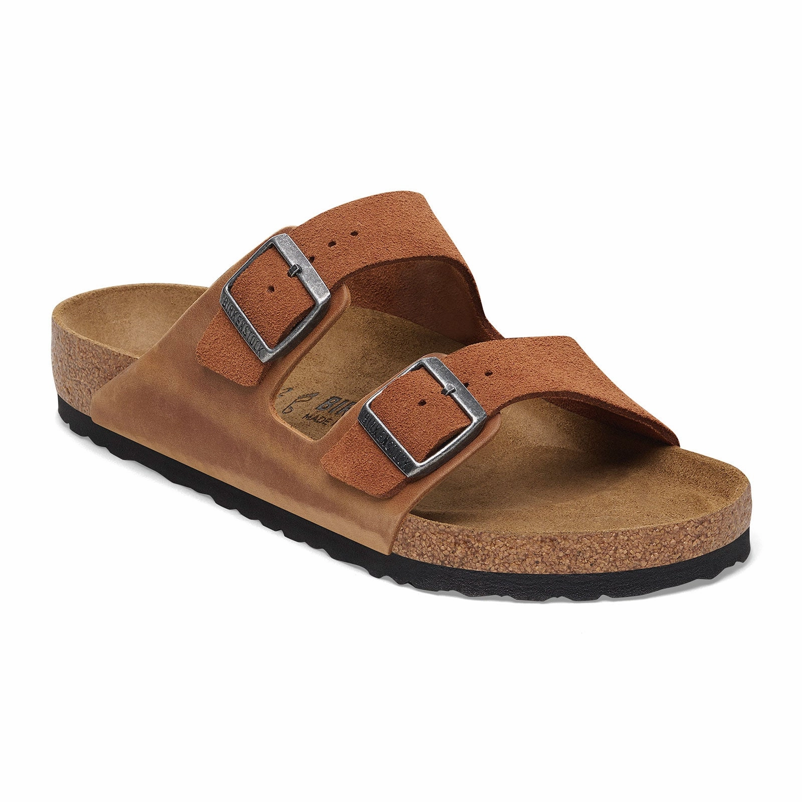 Birkenstock Arizona Slide Sandal (Men) - Cognac/Cognac Suede Hot Fashion