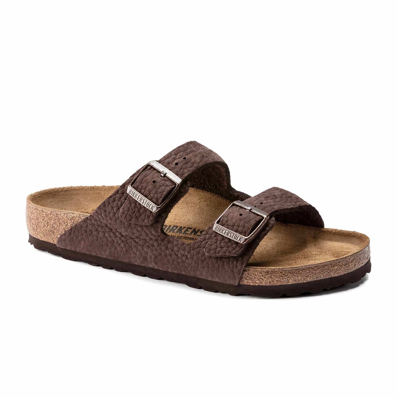 Bow Charm Birkenstock Arizona Slide Sandal (Men) - Desert Buck Roast Nubuck