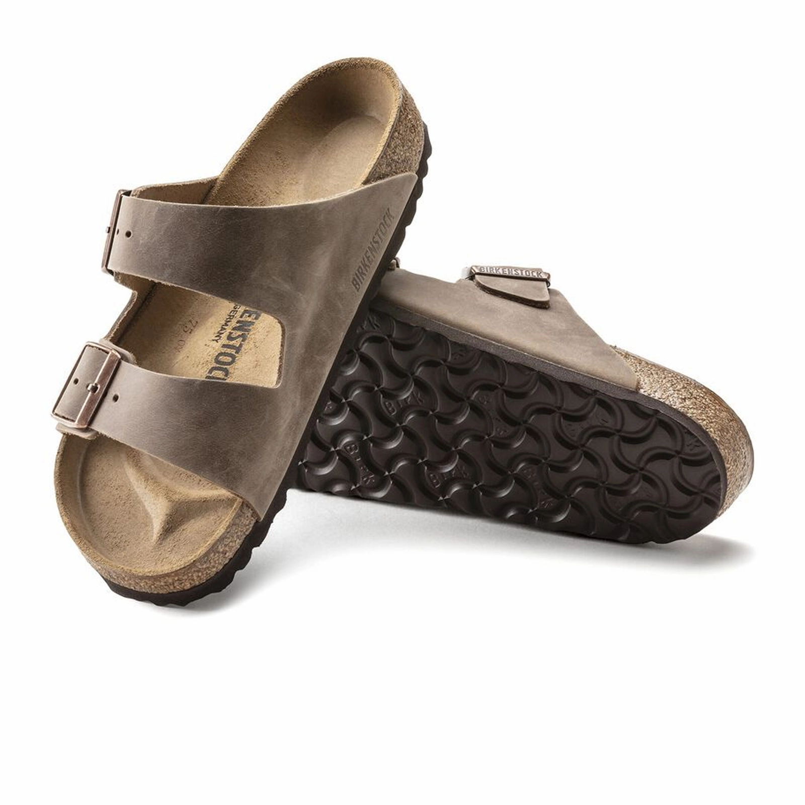 Smart Design Birkenstock Arizona Slide Sandal (Unisex) - Tobacco Oiled Leather