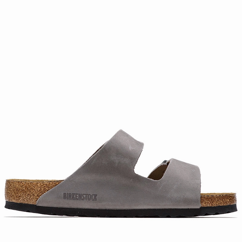 Soft Step Birkenstock Arizona Soft Footbed Oiled Leather - Iron