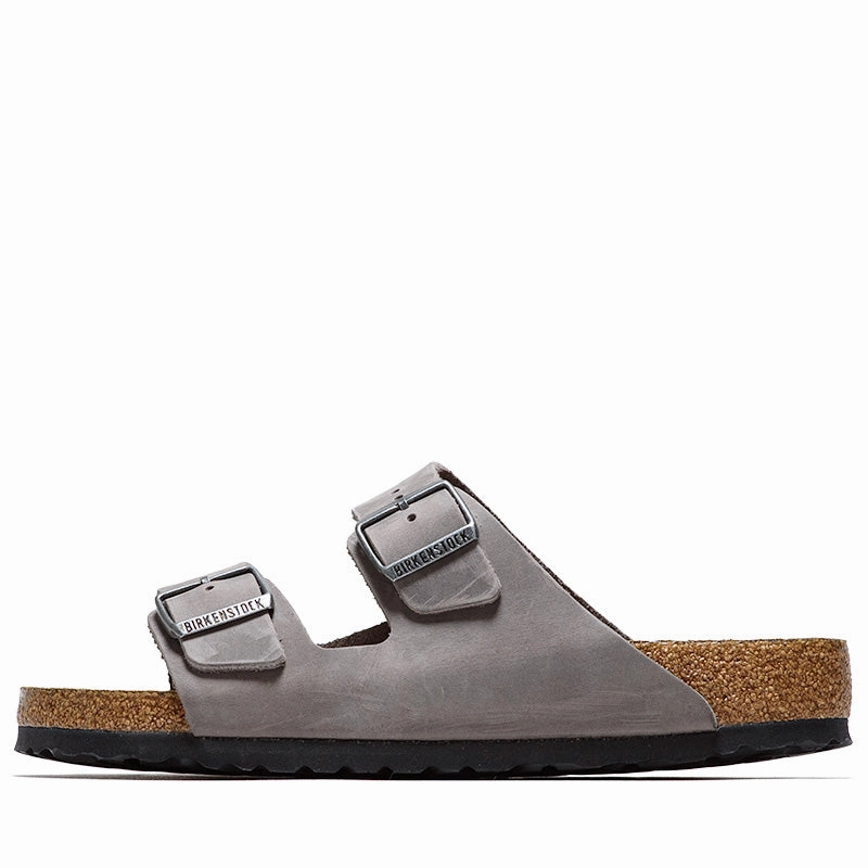 Birkenstock Arizona Soft Footbed Oiled Leather - Iron Shift Friendly
