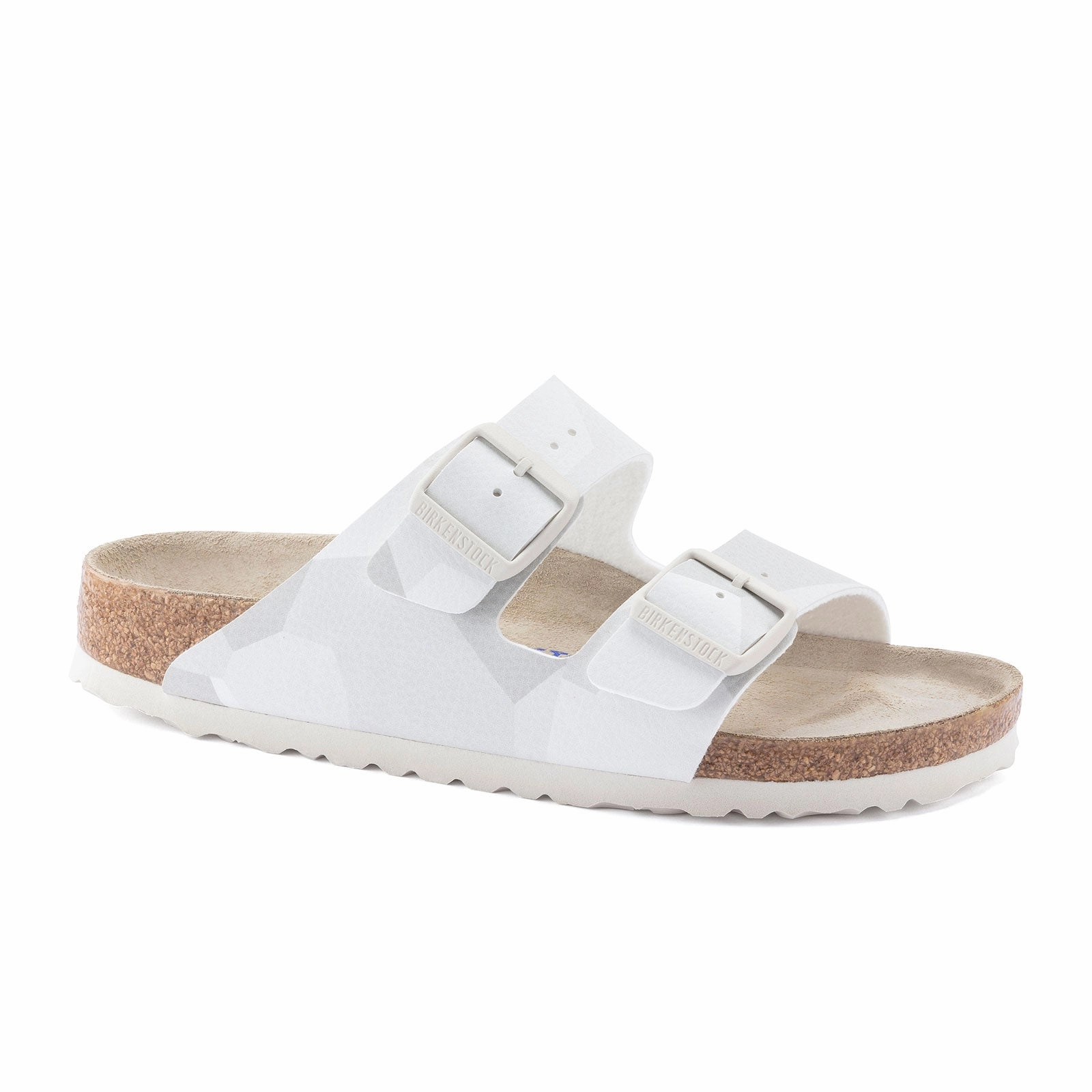 Birkenstock Arizona Soft Footbed Slide Sandal (Women) - Geo Snow Birko-Flor Casual Footwear for Travel