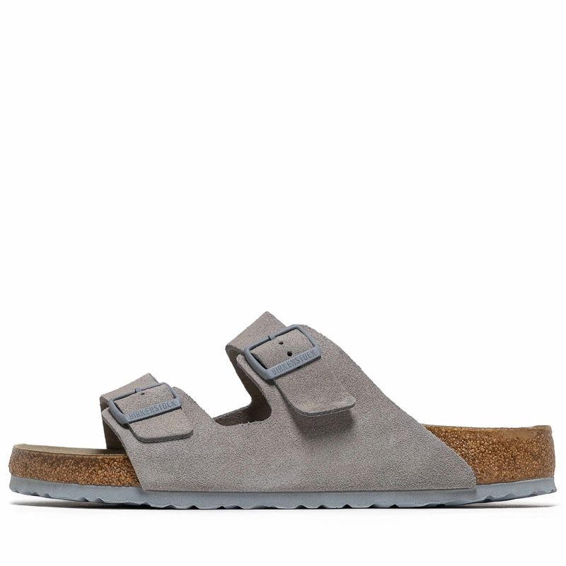 Everyday Travel Adaptive design Birkenstock Arizona Soft Footbed Suede - Stone Coin