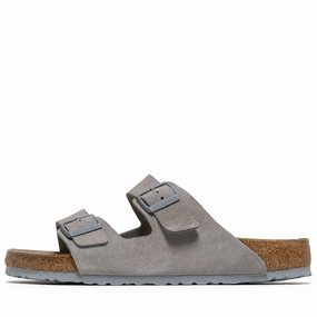 Everyday Travel Adaptive design Birkenstock Arizona Soft Footbed Suede - Stone Coin