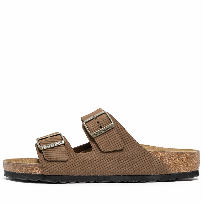 Birkenstock Arizona Suede Corduroy - Dark Tea Speed-Friendly Foldable Design