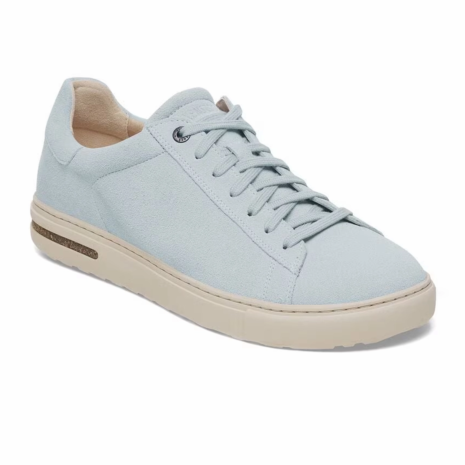 Birkenstock Bend Narrow Sneaker (Women) - Baby Blue Suede Bare Support Sustainable materials