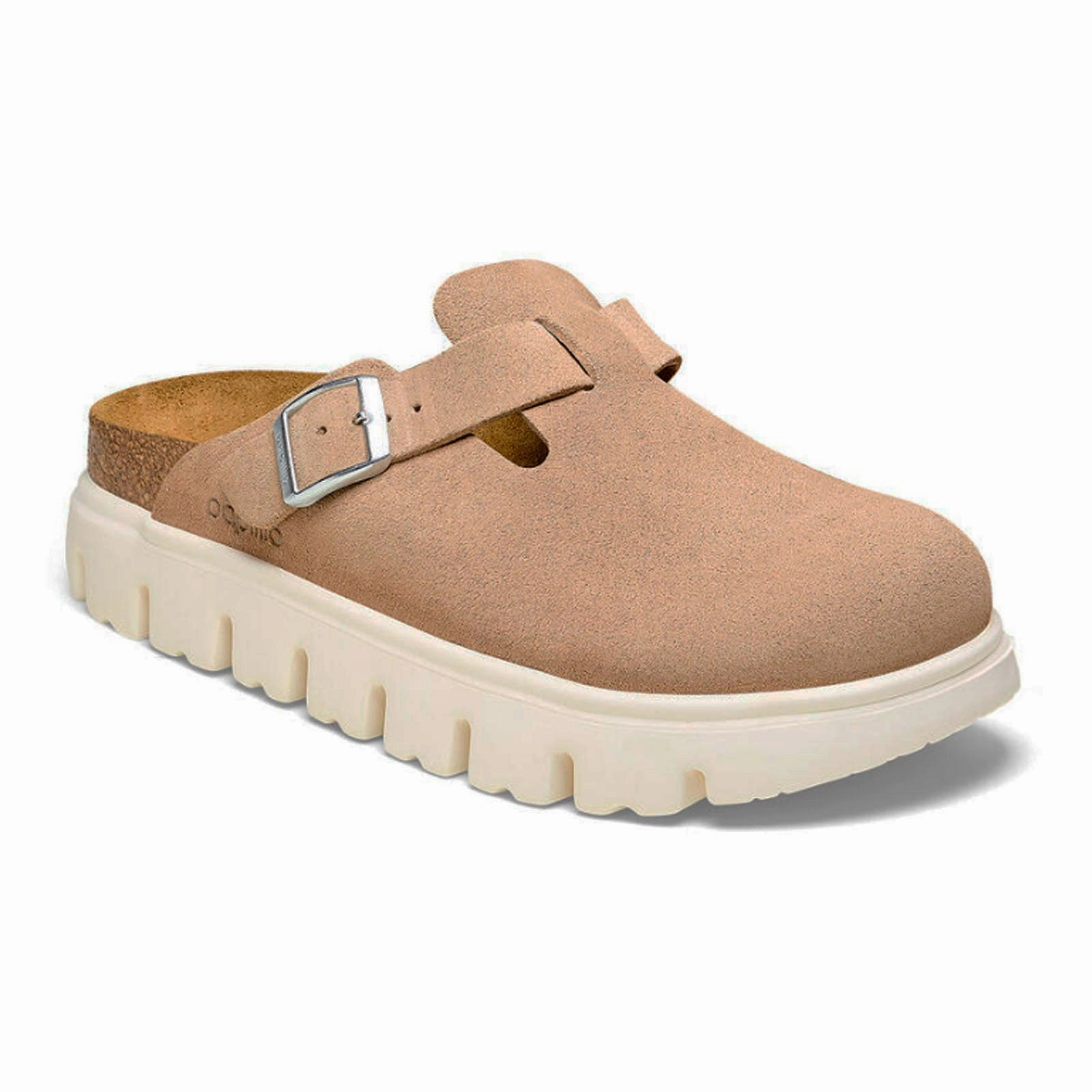 Relax Vibe Birkenstock Boston Chunky Narrow Clog (Women) - Warm Sand Suede