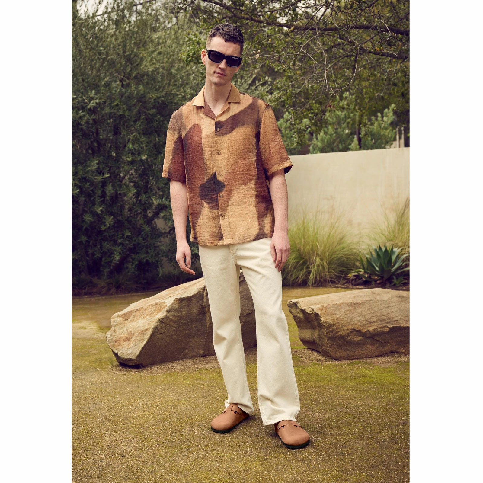 Birkenstock Boston Clog (Men) - Cognac Oiled Leather All-day outdoor comfort