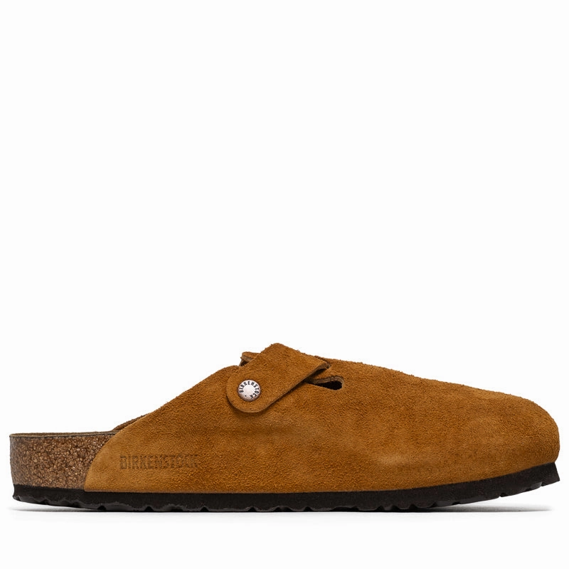 Birkenstock Boston Soft Footbed Suede - Mink Vented Air Channels