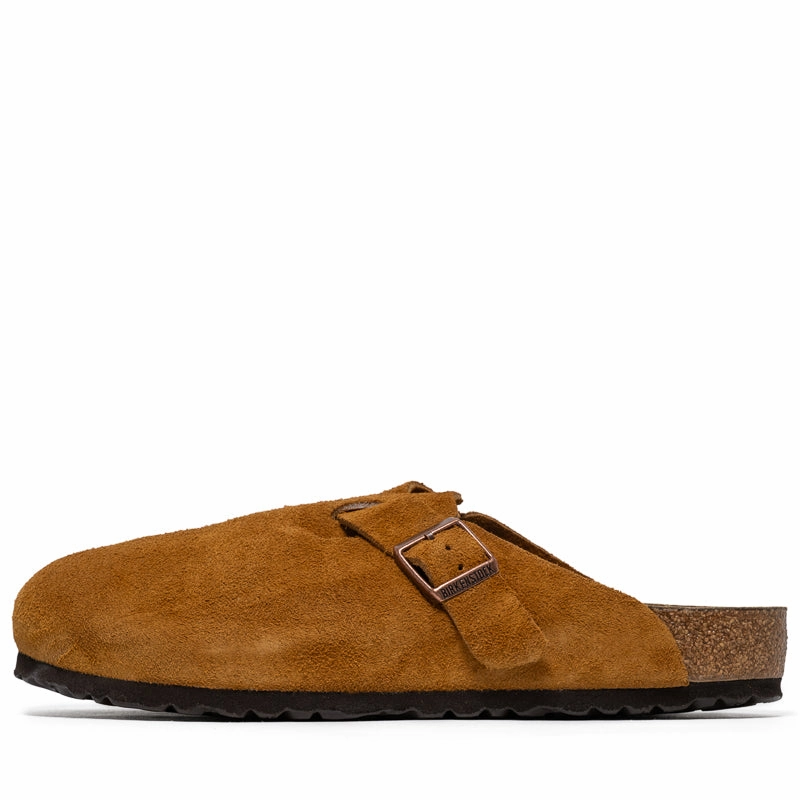 Light Grip Balanced Fit Birkenstock Boston Soft Footbed Suede - Mink