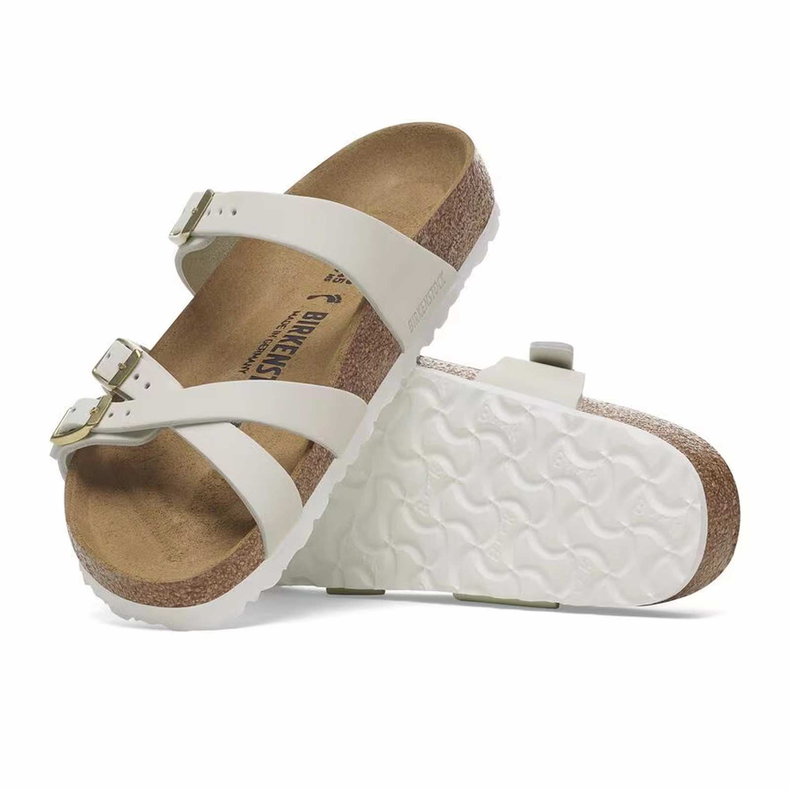 Effortless Walk Birkenstock Franca Slide Sandal (Women) - Antique White Nubuck