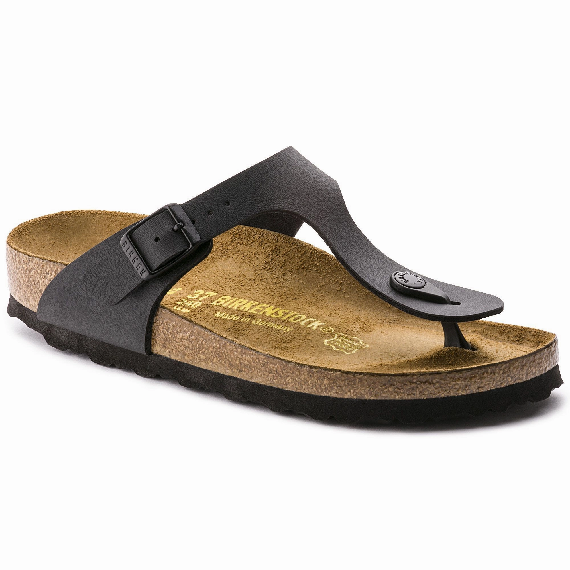 BIRKENSTOCK GIZEH BLACK BIRKO-FLOR Easy Clean Surface Finish