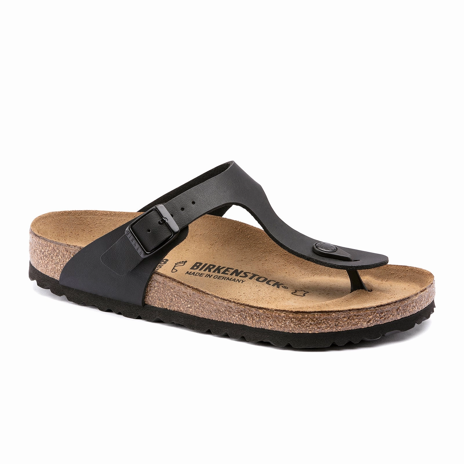 Sport Ease Birkenstock Gizeh Sandal (Women) - Black Birko-Flor