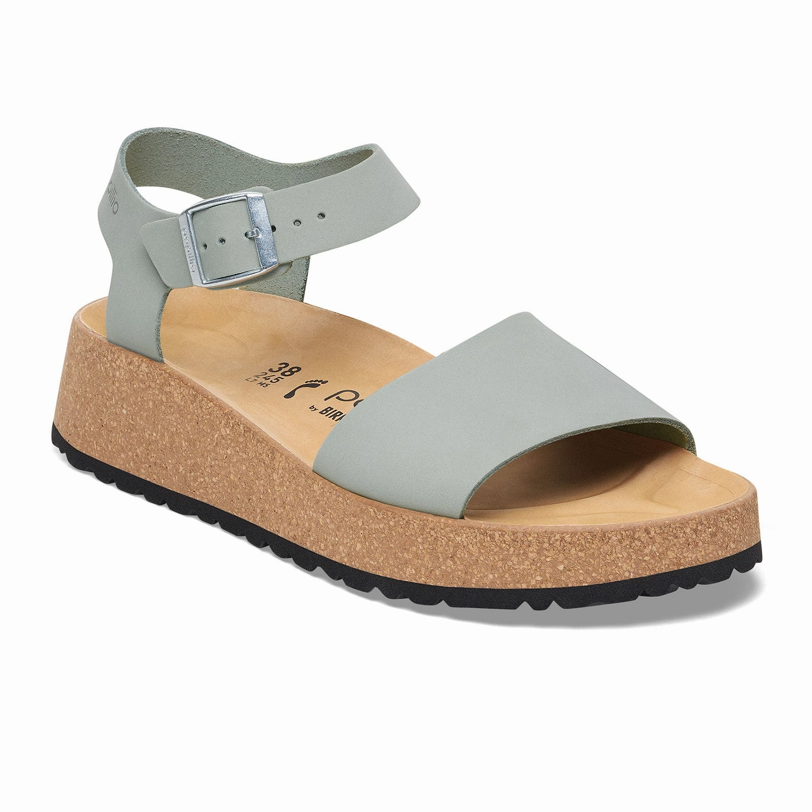 Birkenstock Glenda Narrow Wedge Sandal (Women) - Pure Sage Nubuck Vacation Fit