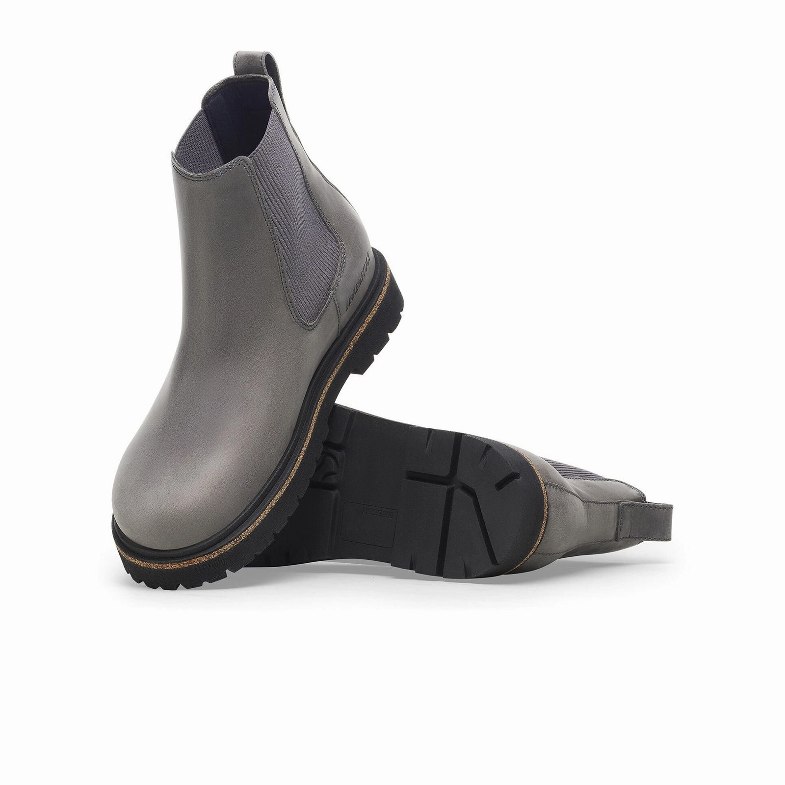 Birkenstock Highwood Chelsea Boot (Women) - Graphite Nubuck Sturdy Heel Counter Premium Craft