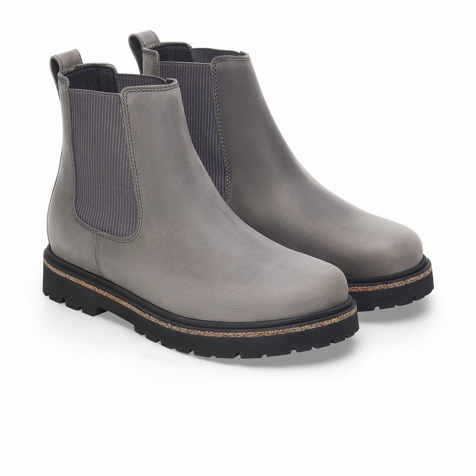 Birkenstock Highwood Chelsea Boot (Women) - Graphite Nubuck Biker Tough Stable Support River Crossing