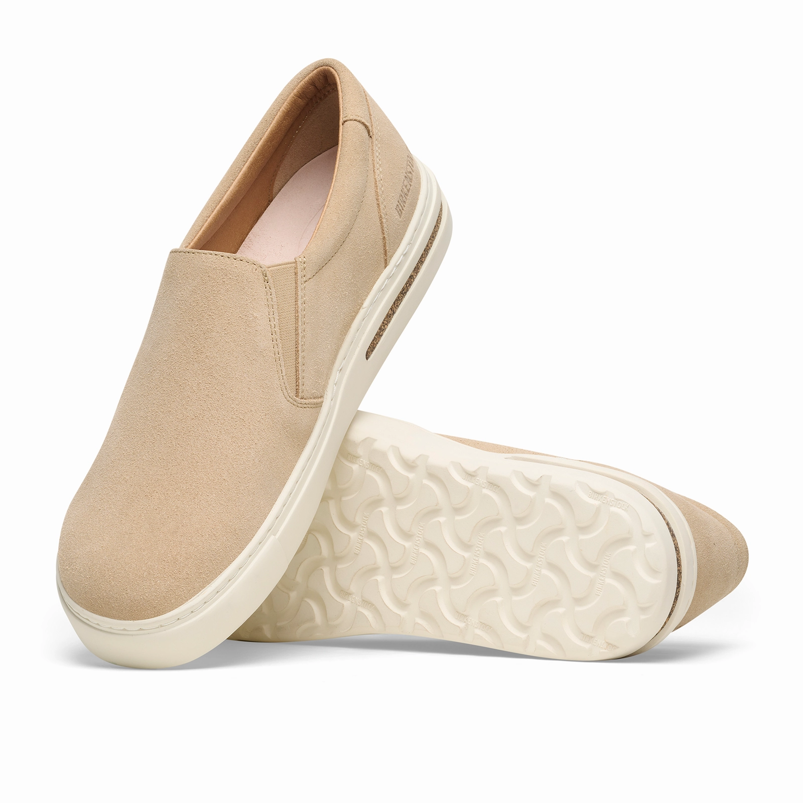 Birkenstock Oswego Narrow Slip On Sneaker (Women) - Sandcastle Suede Casual Walk Street Cool