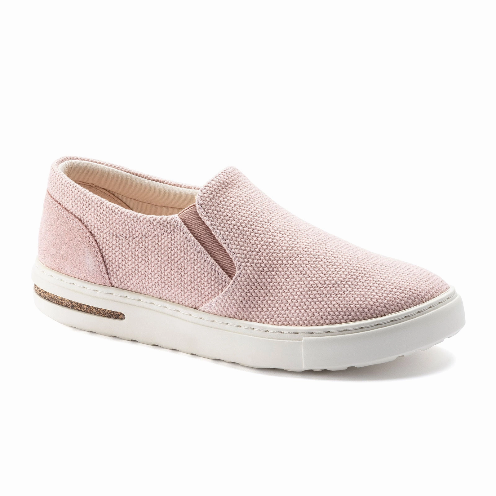 Birkenstock Oswego Narrow Slip On Sneaker (Women) - Soft Pink Canvas simple design All Day