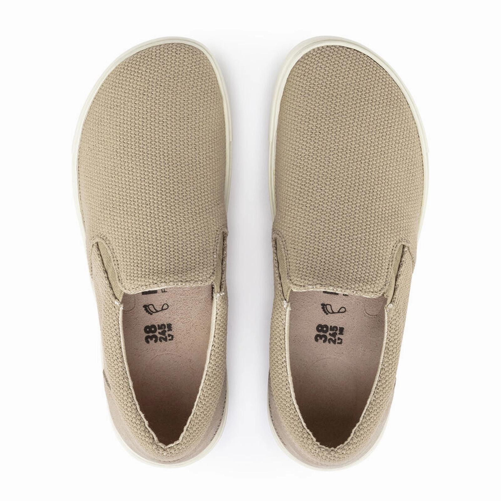 Recycled Components Outdoor Use Birkenstock Oswego Slip On Sneaker (Men) - Sandcastle Canvas