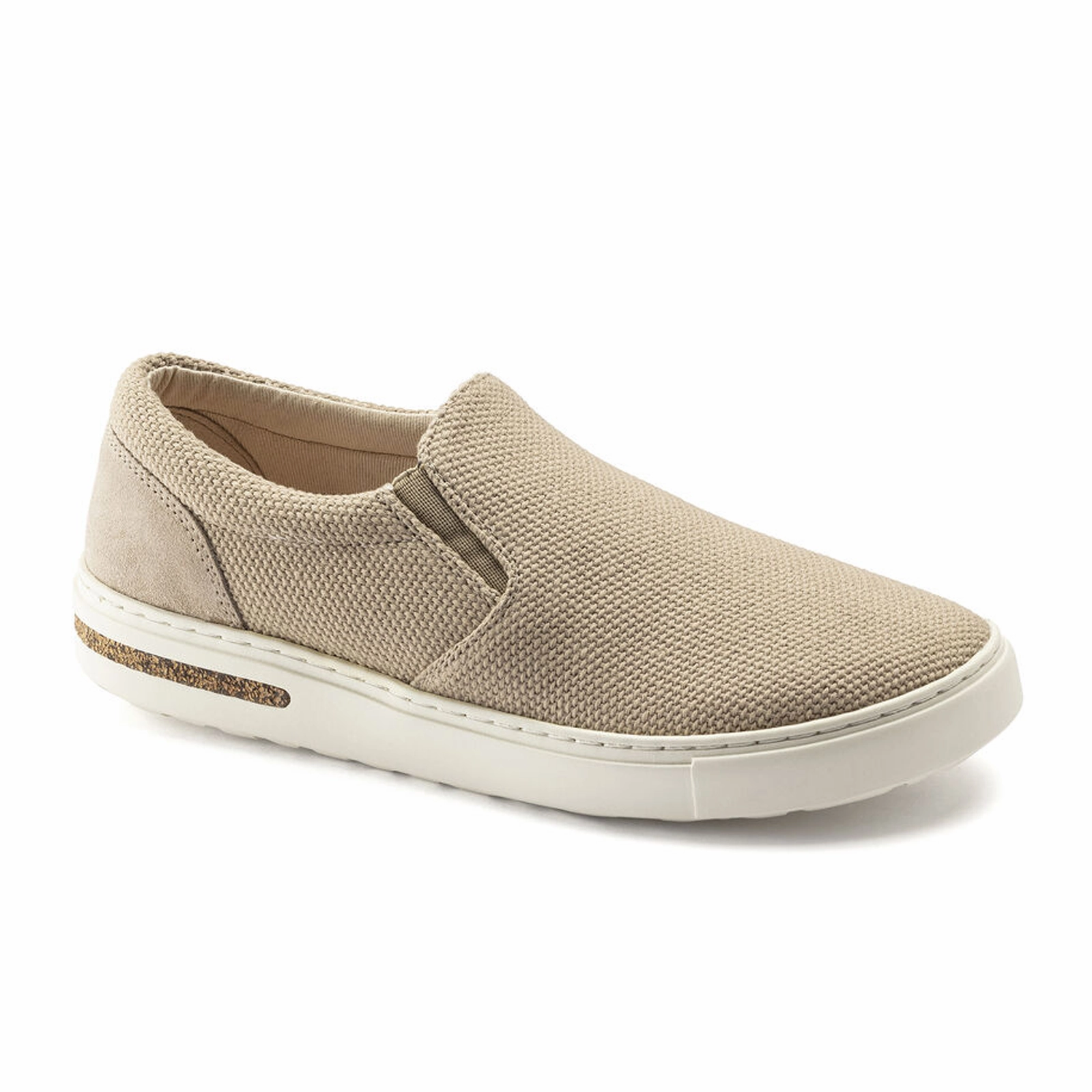 Birkenstock Oswego Slip On Sneaker (Men) - Sandcastle Canvas Daily Casual Light Travel Flats