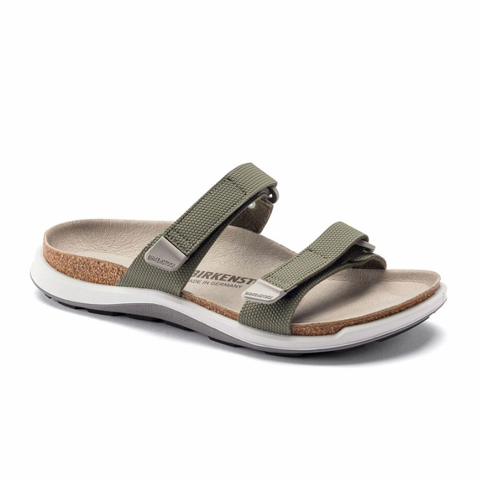 Birkenstock Sahara Narrow Slide Sandal (Women) - Khaki Birko-Flor Futura Slip On Design Easy Entry