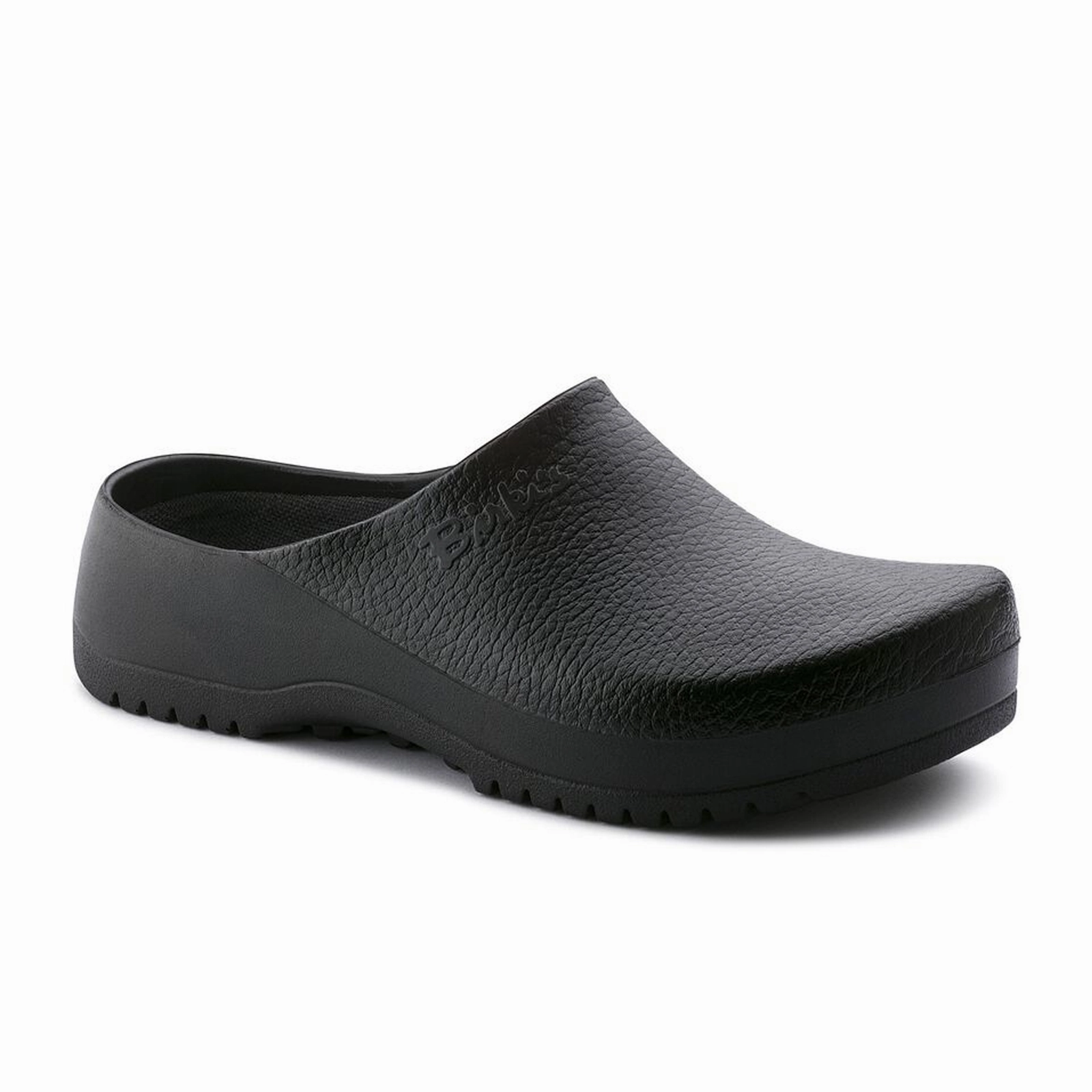 Birkenstock Super Birki Clog (Unisex) - Black Comfort Path