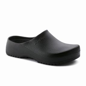 Birkenstock Super Birki Clog (Unisex) - Black Comfort Path