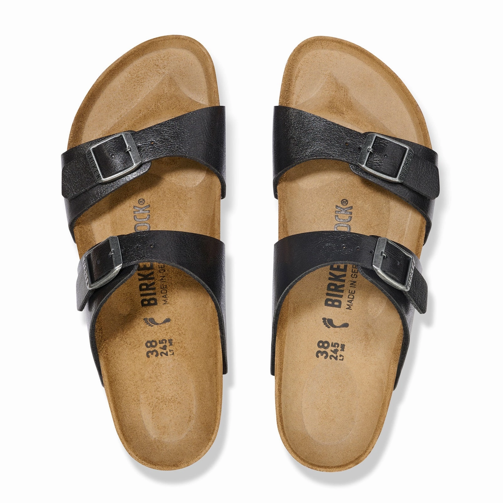 Orange Fun Birkenstock Sydney Slide Sandal (Women) - Graceful Licorice Birko-Flor