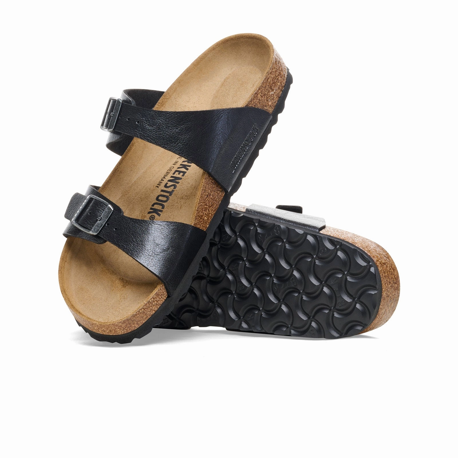 All terrain Birkenstock Sydney Slide Sandal (Women) - Graceful Licorice Birko-Flor