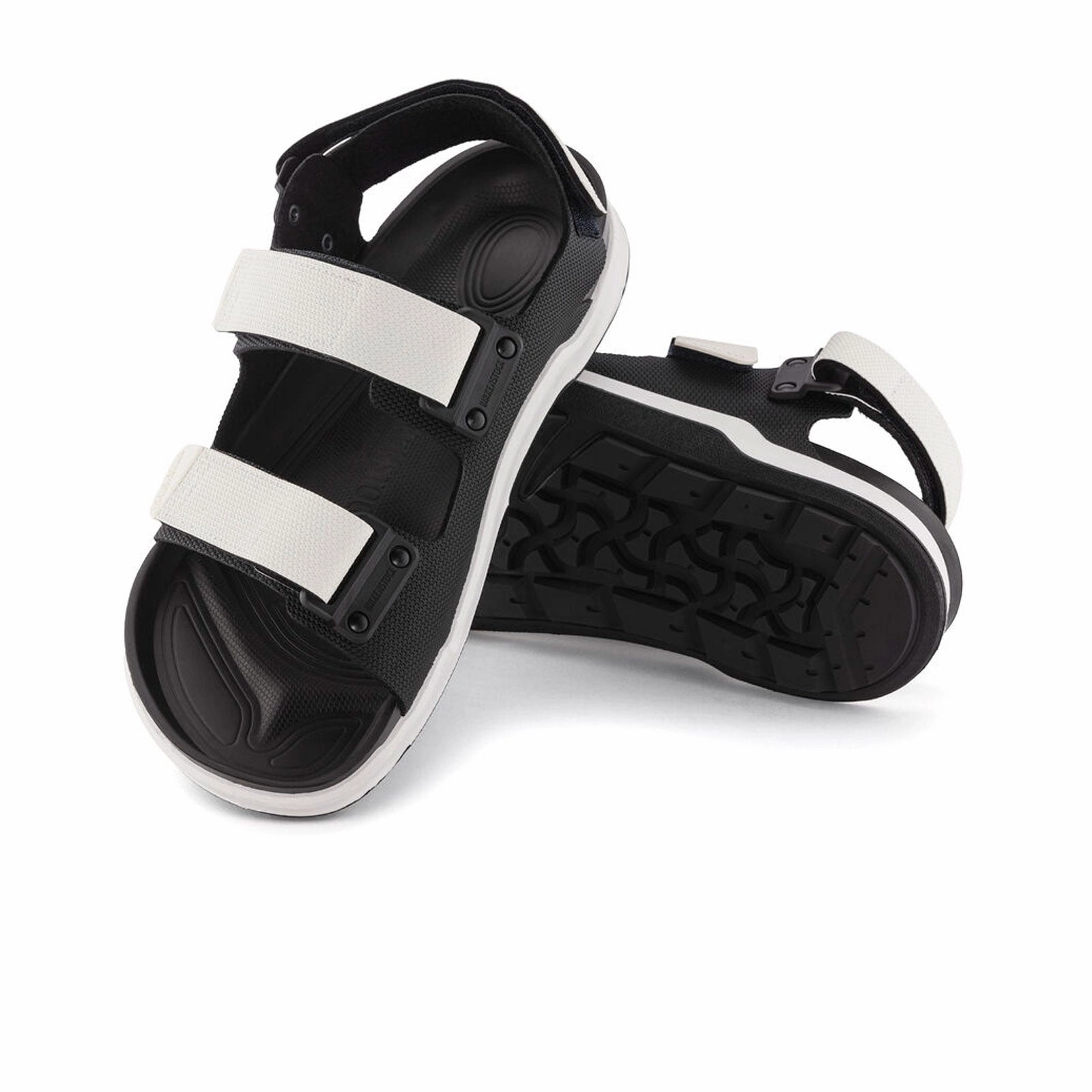 Color Mix Effortless Walk Birkenstock Tatacoa CE Backstrap Sandal (Men) - Black/White Birko-Flor Futura