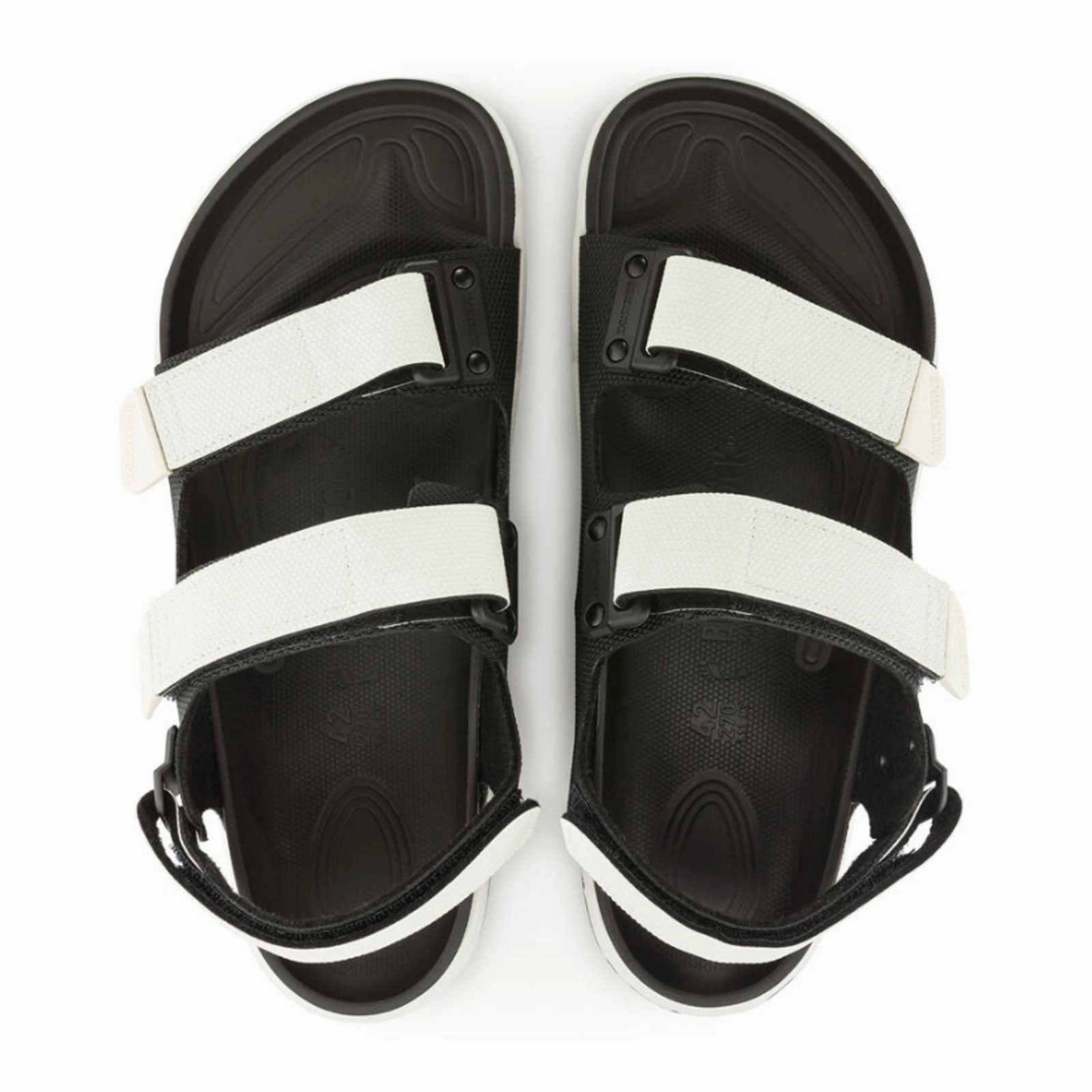 Light Breathable Secure Wrap Birkenstock Tatacoa CE Backstrap Sandal (Men) - Black/White Birko-Flor Futura