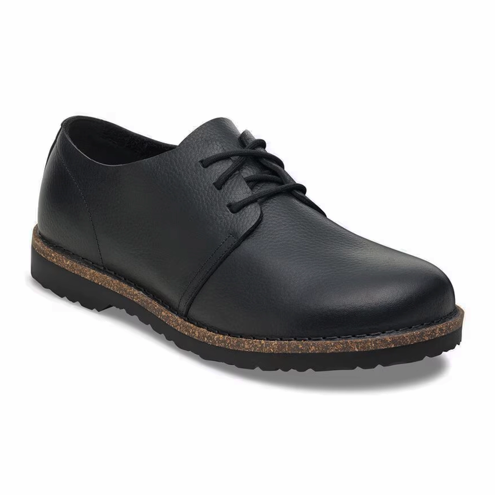 Birkenstock Uppsala Low Oxford (Men) - Black Leather Supportive Outdoor Footwear