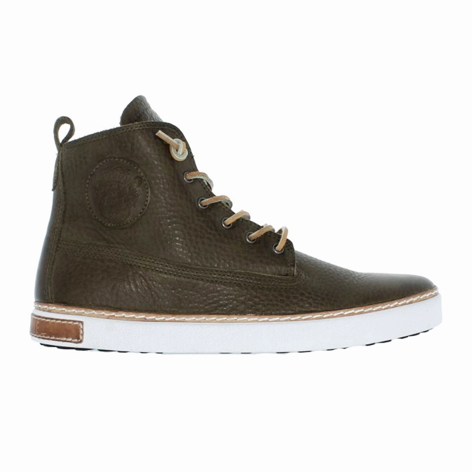 Blackstone AM02 LW High Top Sneaker (Men) - Olive Anti Odor Work Commute Seamless Comfort Outdoor Explorer