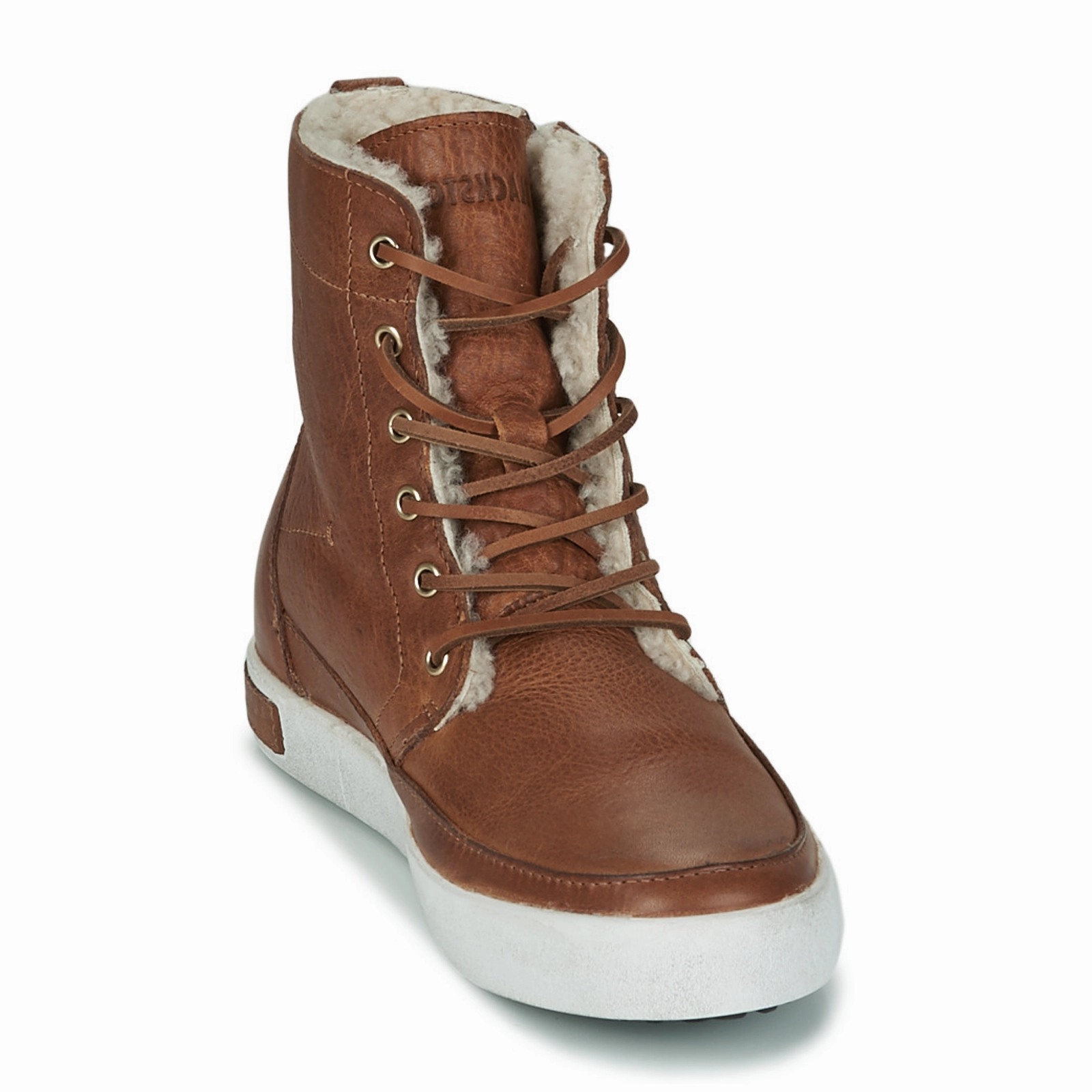 Comfortable Upper Blackstone Ludlow CW96 High Top Sneaker (Women) - Cuoio