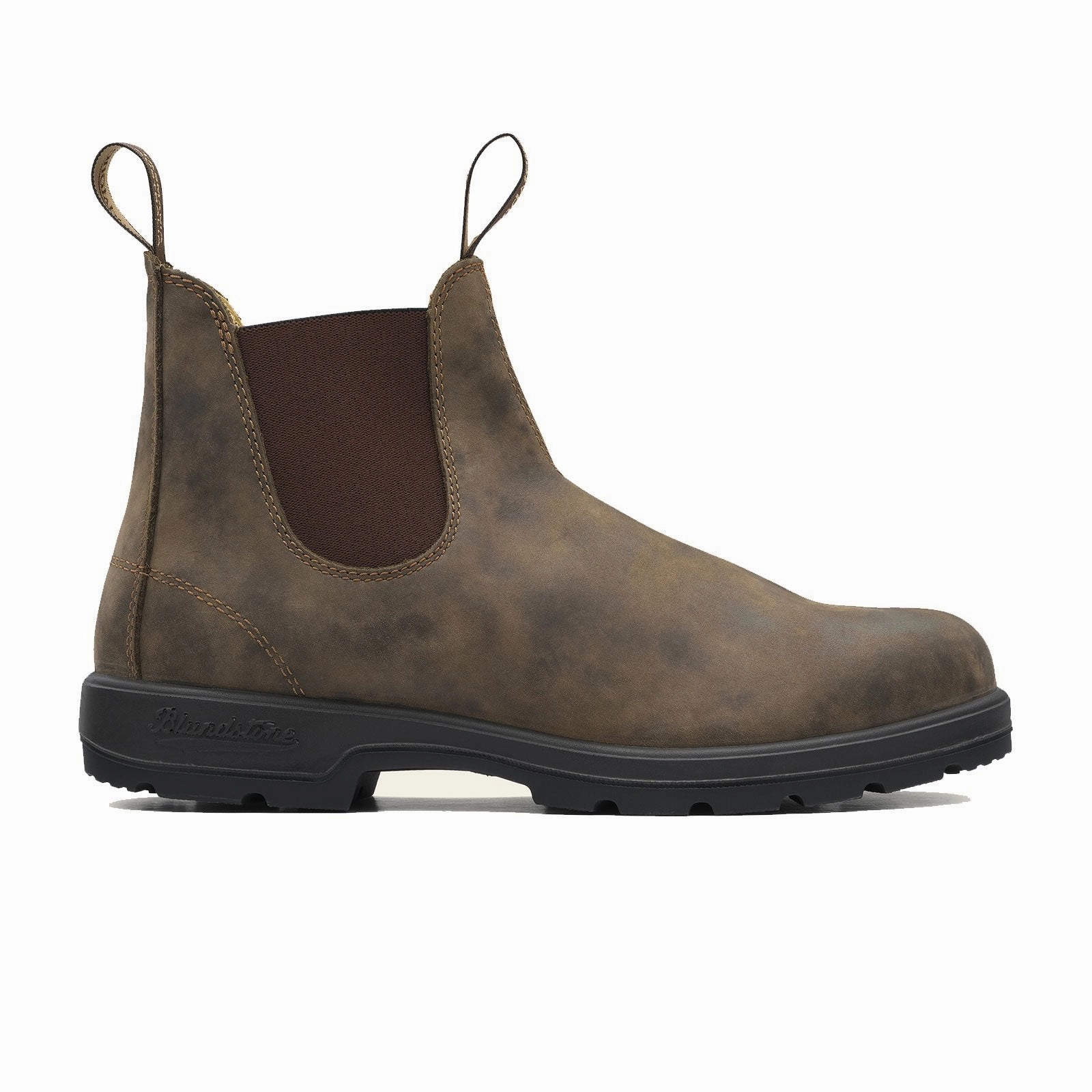 Blundstone Classic 585 Chelsea Boot (Unisex) - Rustic Brown Cushioned Step Weekend Wanderer High Traction Adventure Journey