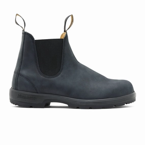 Blundstone Classic 587 Chelsea Boot (Unisex) - Rustic Black Slip Resistant Urban Commute Urban Ready