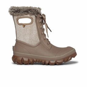 Bogs Arcata Cozy Chevron Winter Boot (Women) - Taupe Long Walk